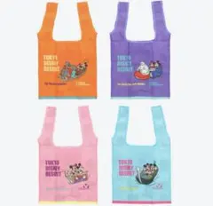ディズニー　カプセルトイ　エコバッグ　全4種　コンプリート　新発売