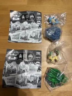 【新品】ポケモンジオラマコレクトみず&くさ　ゼニガメ×リーフィア　セット売り