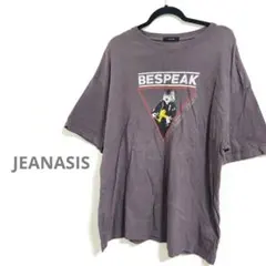定価4,950円JEANASIS ジーナシス モチーフ ビッグTシャツ F