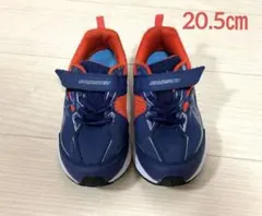 Saya様専用♩ 瞬足 20.5cm スニーカー 男の子 ネイビー×オレンジ