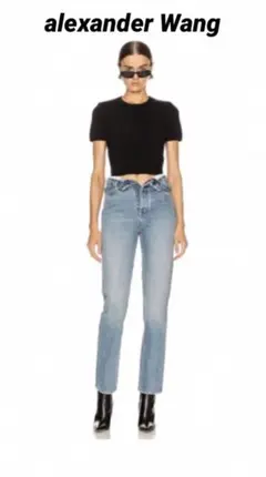 アレキサンダーワン　alexander Wang トップス　ブラック　カットソー