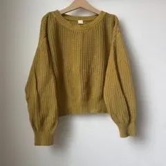 la chiave キムラタン　マスタード　ニット　125cm