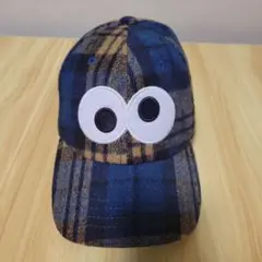 USJ　クッキーモンスター　セサミストリート　帽子　キャップ　チェック