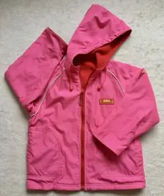 子供用リバーシブルジャンバー　ピンク赤　120cm