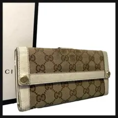 希少モデル！】 GUCCI グッチ 長財布 GG キャンバス ボルト スタッズ 