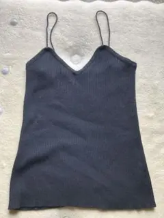 リブ編みキャミソール
