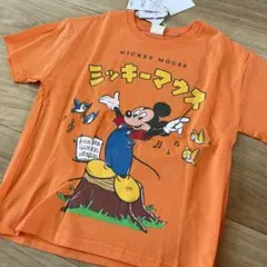ミッキーマウス Tシャツ オレンジ