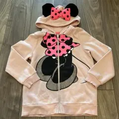 Disney ミニーマウス ジップアップパーカー ピンクH&M130