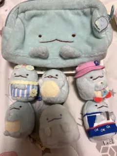 すみっコぐらし ぬいぐるみ とかげ６体ポーチ セット