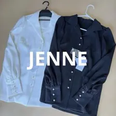 JENNE ２枚セットパールボタン付き長袖シャツのサムネイル
