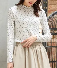 リブハイネック Tシャツ