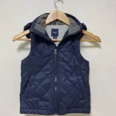 GapKids ネイビー キルティングベスト 110㎝
