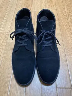 ブラック スエード ハイカット靴