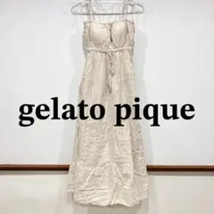 N10−2◯ Gelato Pique ベージュ キャミワンピース ストラップ