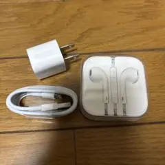 Apple イヤホン & 5W USB充電器 & Lightningケーブル