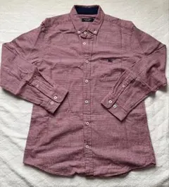BURBERRY BLACK LABEL 長袖シャツ レッド 千鳥格子のサムネイル