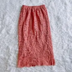 JULIA BOUTIQUE レース 花柄 膝丈 スカート ピンク Fのサムネイル