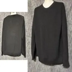 08sircus 2021AW ウールニット セーター プルオーバー　ブラック