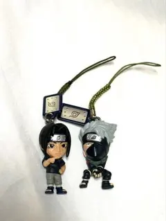NARUTO 忍者根付 ストラップ ガチャガチャ はたけカカシ うちはイタチ