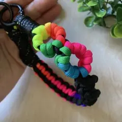 【1】パラコード ストラップ スマホストラップ バッグチャーム