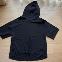 グローバルワークカノコフード付きプルオーバーパーカーブラックM