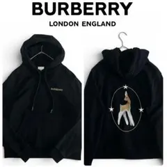 バーバリー ロンドン イングランド 鹿刺繍 バンビ プルオーバー パーカーのサムネイル