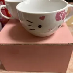 ハローキティ スープマグカップ 食器2個セット箱に汚れがありますが
