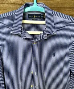 ポロ ラルフローレン ストライプ ストレッチ ポプリン シャツ(中古品)