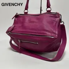 人気　ジバンシー　パンドラ　レザー　2way ショルダーバッグ　ハンドバッグ　紫 人気 ジバンシー パンドラ レザー 2way ショルダーバッグ