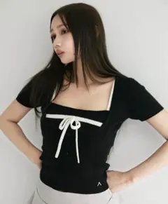 ANDMARY Natalie ribbon set Black