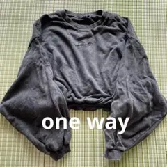 one way ショート丈　ブラック