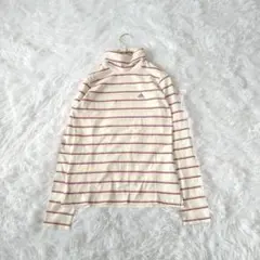 adidas テーラーメイドゴルフボーダー ストレッチタートルネックシャツロゴS