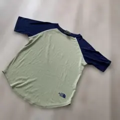 THE NORTH FACE Lサイズ Tシャツ オリーブグリーン/ネイビー