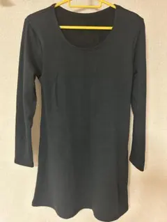 ヒートオン　HEAT ON ブラトップ　チュニック丈　M ブラック