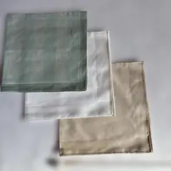 ハンカチ　3枚セット　新品未使用品　ブルーミング中西(株)