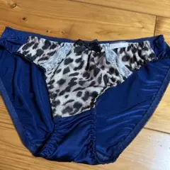 L Lサイズ　ヒョウ柄×紺　セクシー系　新品未使用
