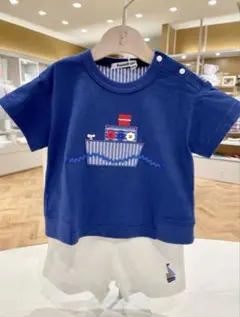 美品　ファミリア　セーラー　マリン　Tシャツ　90 極美品】ファミリア セーラー マリン Tシャツ 90 - メルカリ