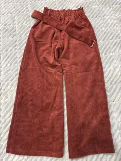 コーデュロイ ワイドパンツ