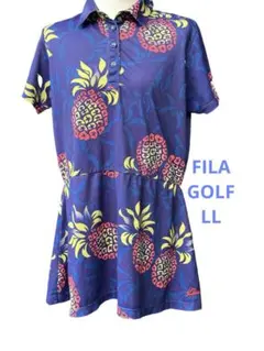 FILA GOLF ♡フィラゴルフ♡ワンピースLL♡人気のパイナップル柄♡美品♡