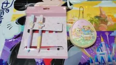 カムファインドスプリング　ポーチ　ボールペン　ダッフィー　クッキーアン