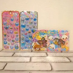 ハッピーマーチ　ぷくぷくあわわちゃん　メロウアクアリウム　おはじきシールフレーク