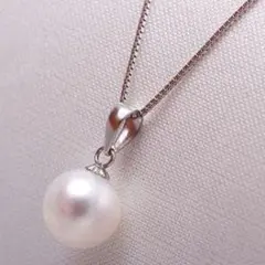 2個セット アコヤ本真珠パール 18金ペンダントネックレス 上品な輝き