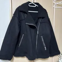 ボアジャケット 黒