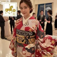 463.振袖　7点セット　正絹　フルセット　成人式