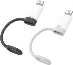 type-Cメス ライトニングオス　変換アダプタ　シリコンバンド 2個セット