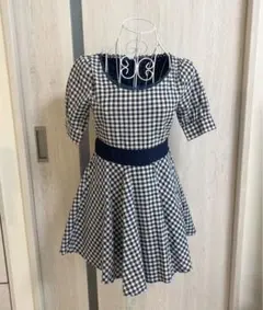 エブリン♡ネイビーチェックワンピース