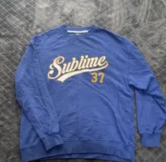 Sublime 37 クルーネック スウェット ブルー Lのサムネイル