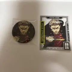 【即購入OK】【新品】呪術廻戦 虎杖悠仁 缶バッジ＆カードセット