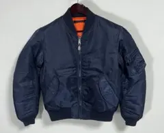 AVIREX MA1 MA-1 フライトジャケット アメカジ バイカー ネイビー