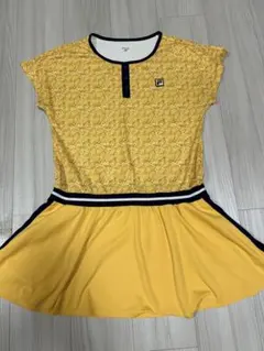 ★FILA テニスワンピース XL 黄色系★